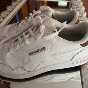 Reebok Men's White and Tan Sneakers